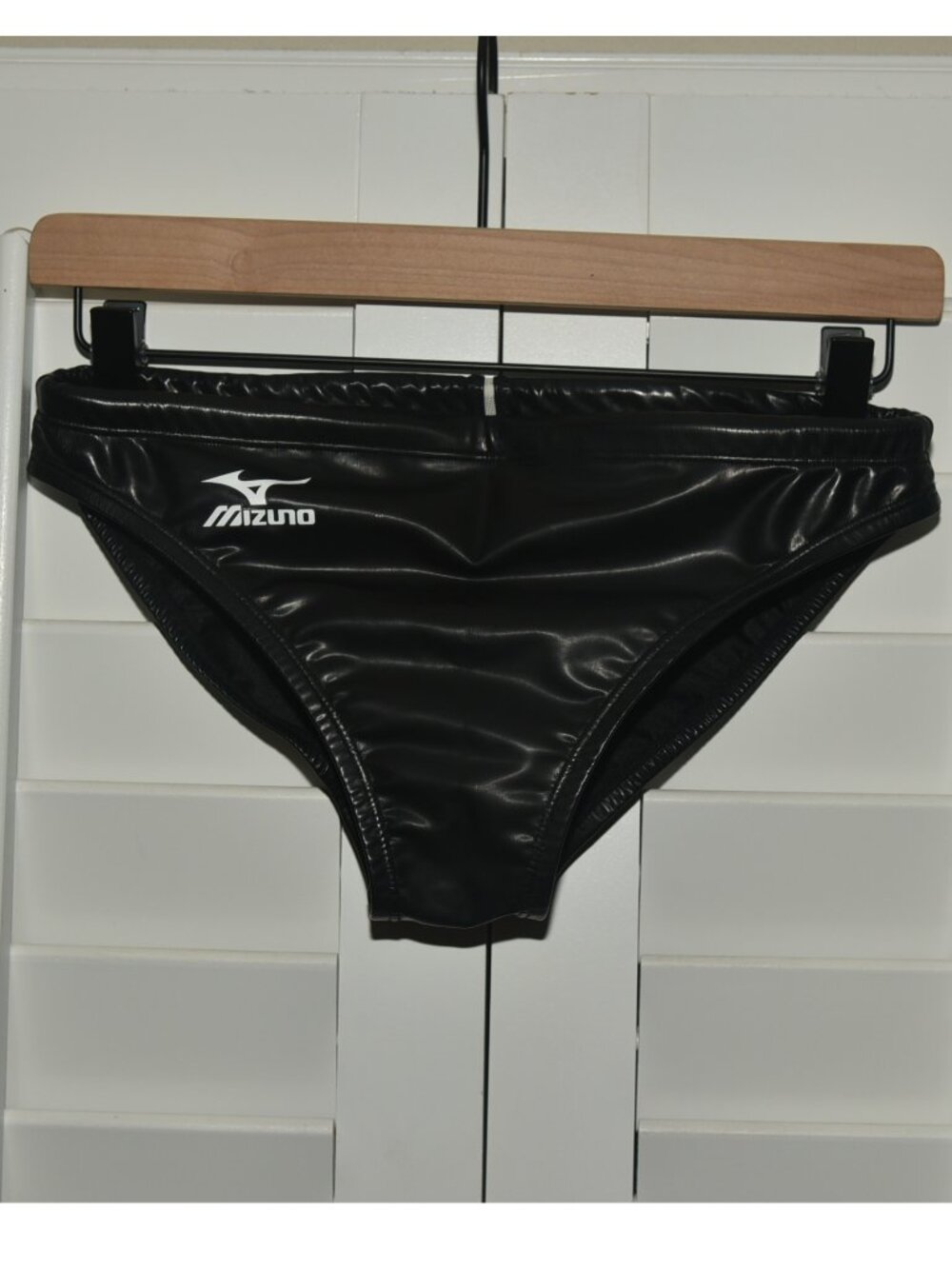 Mizuno Japanese water polo competitive racing swimsuit, leather like shiny